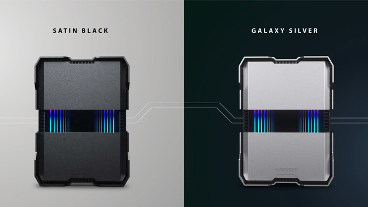 Get'N'Play SHIFT XT ist erhältlich in Satin-Black und Galaxy Silber